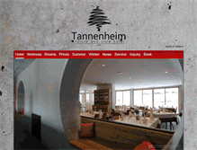 Tablet Screenshot of hotel-tannenheim.com